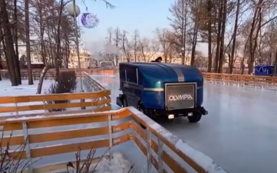 Каток с нетающим льдом на аллеях парка Терешковой в Челябинске заработает 6 декабря